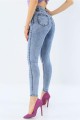 Solmayan Mavi Kar Skinny Jeans Toparlayıcı Kot Pantolon