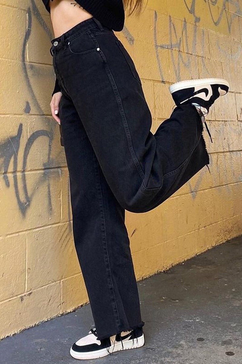 Noris 90 s Kadın Siyah Salaş Likralı Süper Yüksek Bel 90 s Denim Kot Pantolon Jeans Noris 90 s Kadın Siyah Salaş Likralı Süper Yüksek Bel 90 s Denim Kot Pantolon Jeans