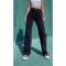 Manya 90 s Kadın Siyah Salaş Likralı Süper Yüksek Bel 90 s Denim Kot Pantolon Jeans