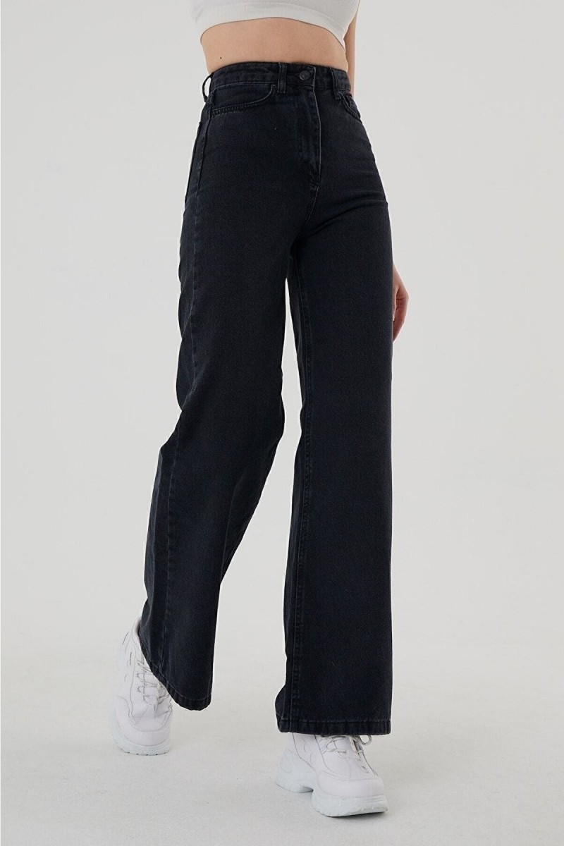 Nesha 90 s Kadın Siyah Salaş Likralı Süper Yüksek Bel 90 s Denim Kot Pantolon Jeans Nesha 90 s Kadın Siyah Salaş Likralı Süper Yüksek Bel 90 s Denim Kot Pantolon Jeans