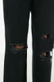 Rimma 90 s Kadın Yırtık Siyah Salaş Likralı Süper Yüksek Bel 90 s Denim Kot Pantolon Jeans Rimma 90 s Kadın Yırtık Siyah Salaş Likralı Süper Yüksek Bel 90 s Denim Kot Pantolon Jeans