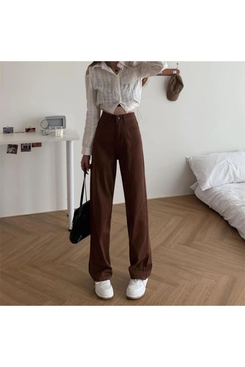 Suide Gold 90 s Kadın Kahverengi Salaş Likralı Süper Yüksek Kot Pantolon( Çok Rahat ) Suide Gold 90 s Kadın Kahverengi Salaş Likralı Süper Yüksek Kot Pantolon( Çok Rahat )