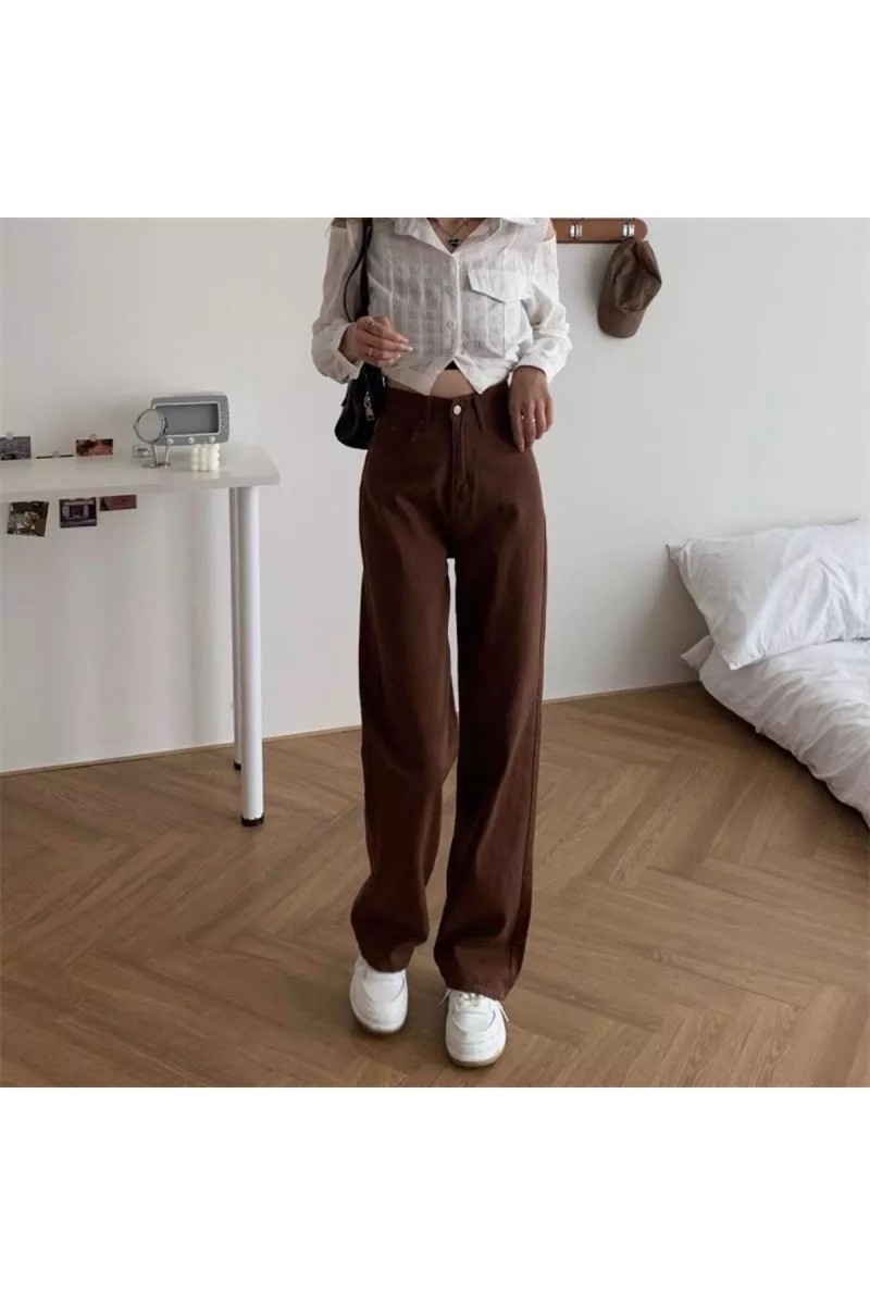 Suide Gold 90 s Kadın Kahverengi Salaş Likralı Süper Yüksek Kot Pantolon( Çok Rahat ) Suide Gold 90 s Kadın Kahverengi Salaş Likralı Süper Yüksek Kot Pantolon( Çok Rahat )