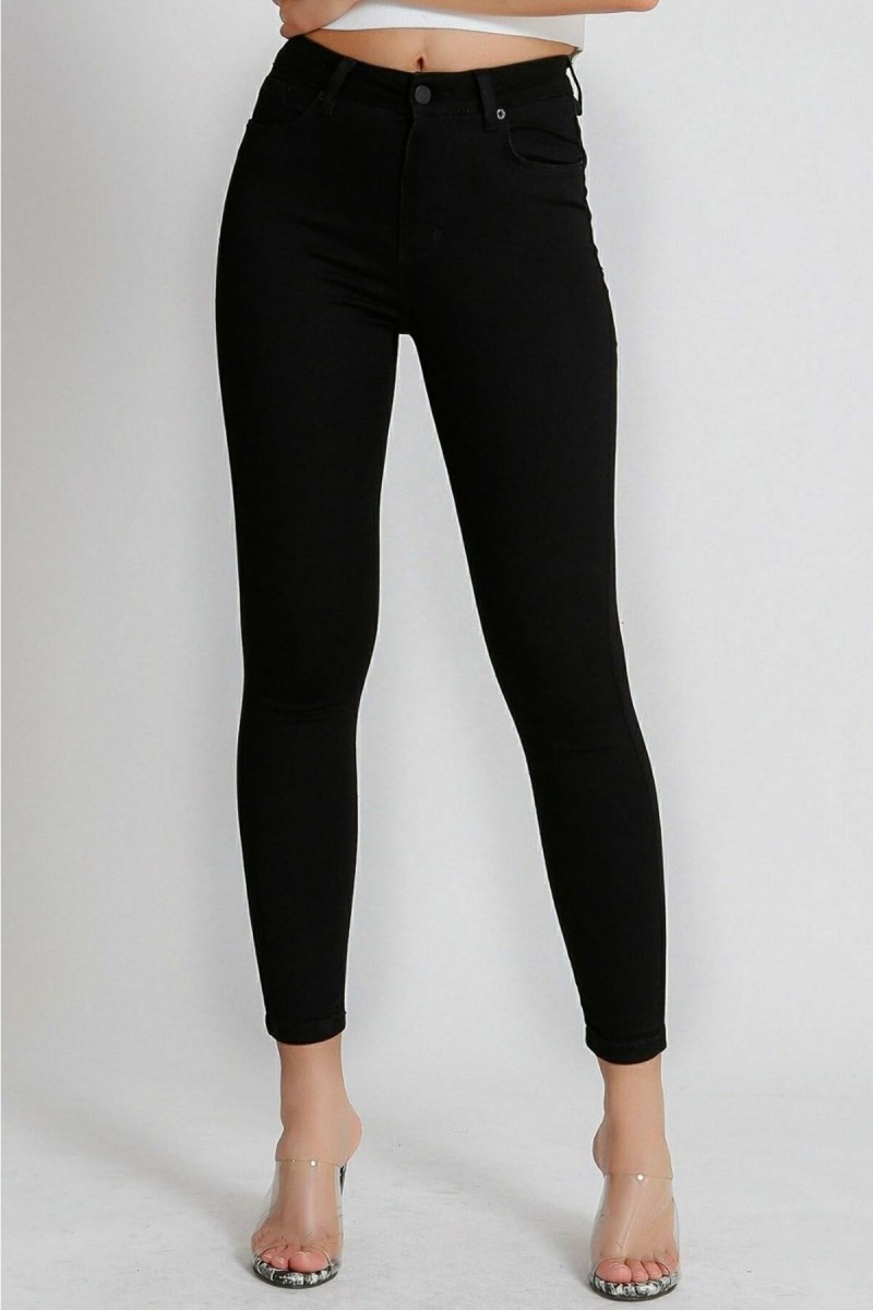 Mira Siyah Yüksek Bel Toparlayıcı Skinny Dar Paça Solmaz Jeans Pantolon Mira Siyah Yüksek Bel Toparlayıcı Skinny Dar Paça Solmaz Jeans Pantolon