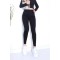 Brienda Siyah Yüksek Bel Toparlayıcı Skinny Dar Paça Solmaz Jeans Pantolon