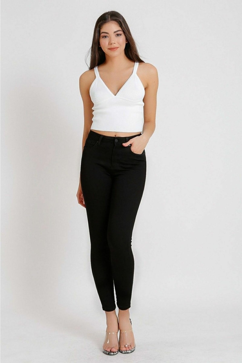 Mira Siyah Yüksek Bel Toparlayıcı Skinny Dar Paça Solmaz Jeans Pantolon Mira Siyah Yüksek Bel Toparlayıcı Skinny Dar Paça Solmaz Jeans Pantolon