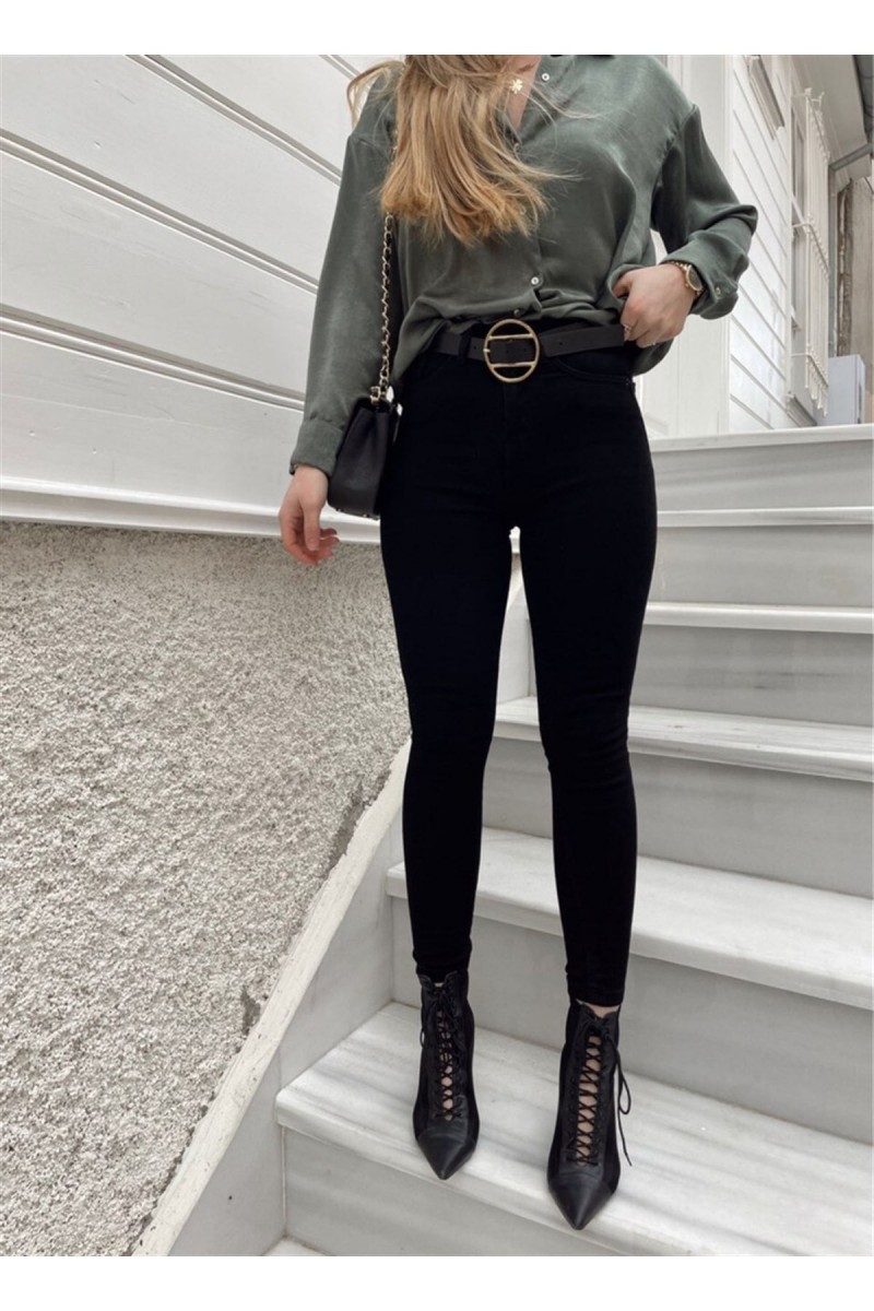 Willy Denim Siyah Yüksek Bel Likralı Slim Fit Jean Pantolon Toparlaycı Willy Denim Siyah Yüksek Bel Likralı Slim Fit Jean Pantolon Toparlaycı