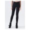 Katya Siyah Yüksek Bel Toparlayıcı Skinny Dar Paça Solmaz Jeans Pantolon