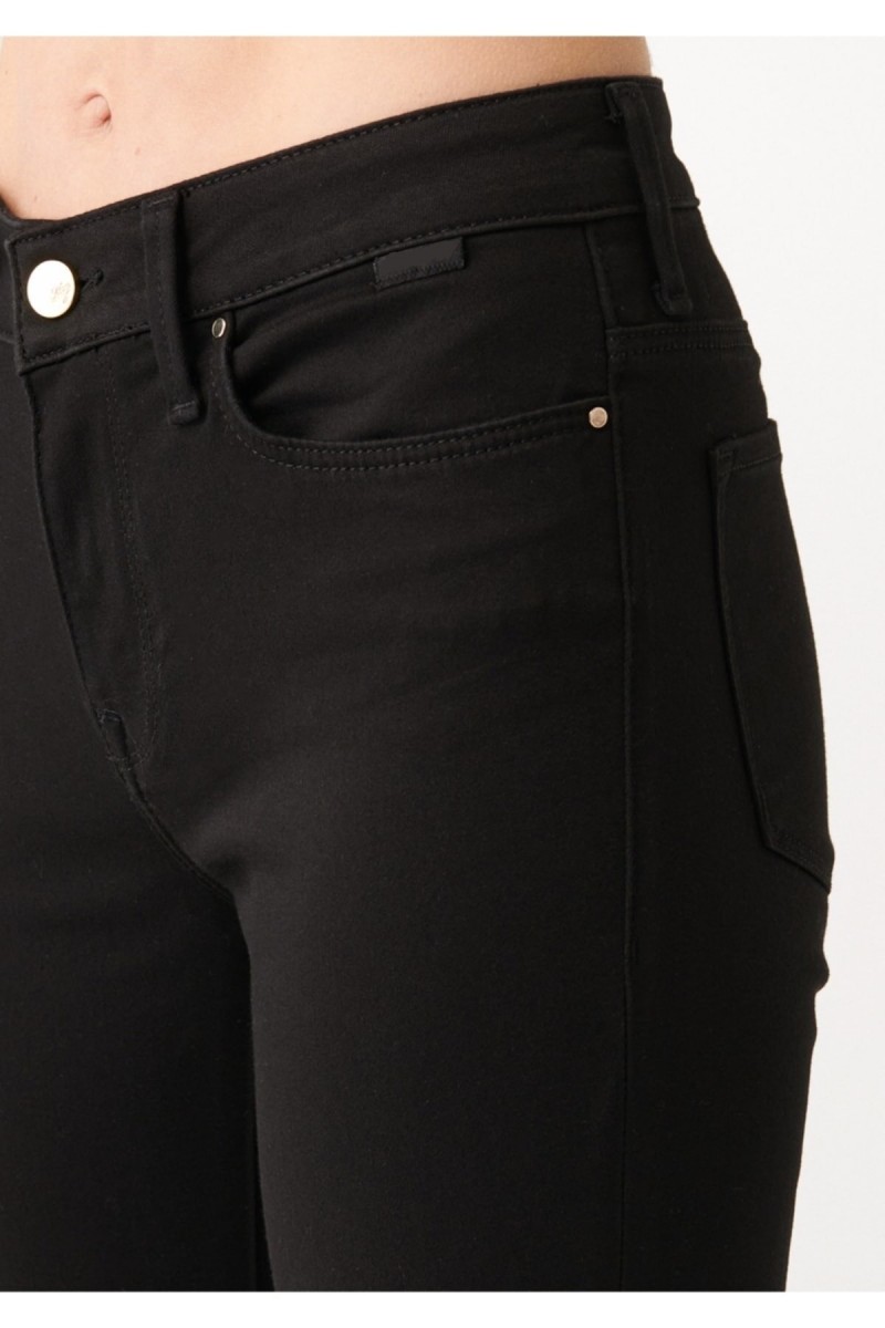 Kadın A.c.a.i.p Kadın Siyah Yüksek Bel Jeans Pantolon Solmaz Jeans(toparlayıcı)