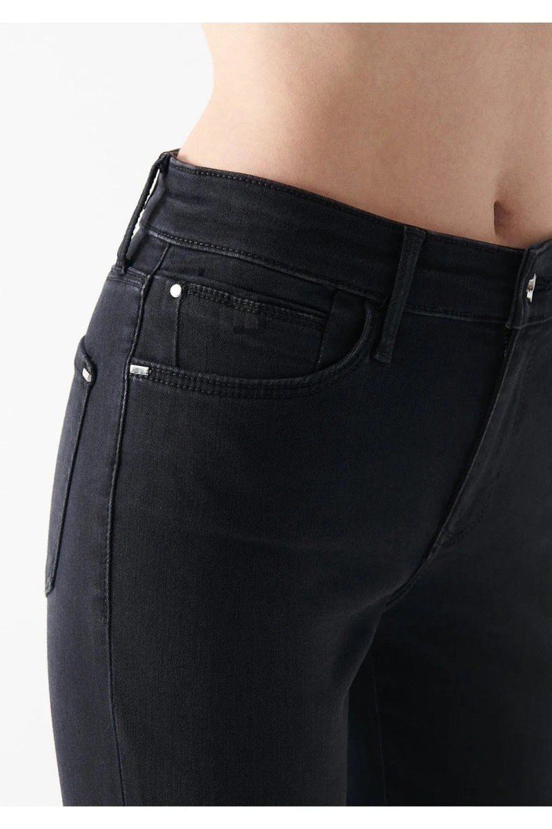 Victoria A.c.a.i.p Gold Siyah Ispanyol Jeans Ispanyol Paça Kot Pantolon Yüksek Bel ( Extra Rahat)