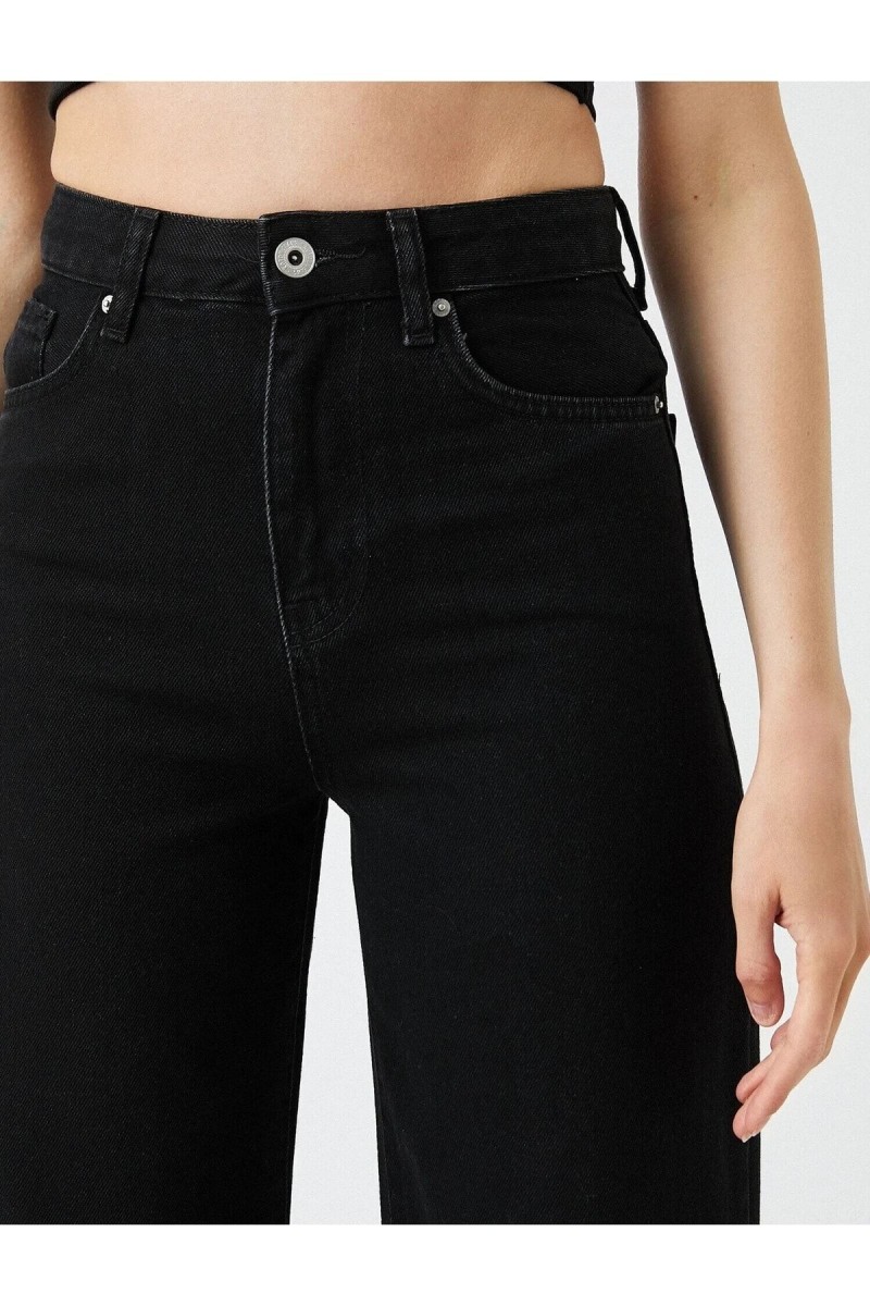 Tiger Siyah Yüksek Bel Palazzo Jeans Renk Solmayan Salaş Paça Kot Pantolon Tiger Siyah Yüksek Bel Palazzo Jeans Renk Solmayan Salaş Paça Kot Pantolon