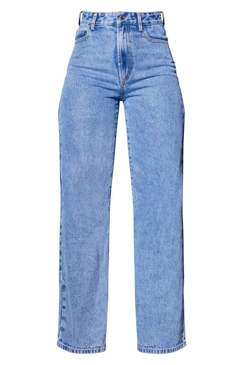 Candel Kadın Solmayan Açık Mavi Kar Yıkama Yüksek Bel Plazzo Jean Bol Paça Kot Pantolon Toparlayıcı Candel Kadın Solmayan Açık Mavi Kar Yıkama Yüksek Bel Plazzo Jean Bol Paça Kot Pantolon Toparlayıcı