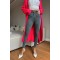 Liza X Gri Skinny Dar Paça Jean Kadın Power Likra Toparlayıcı