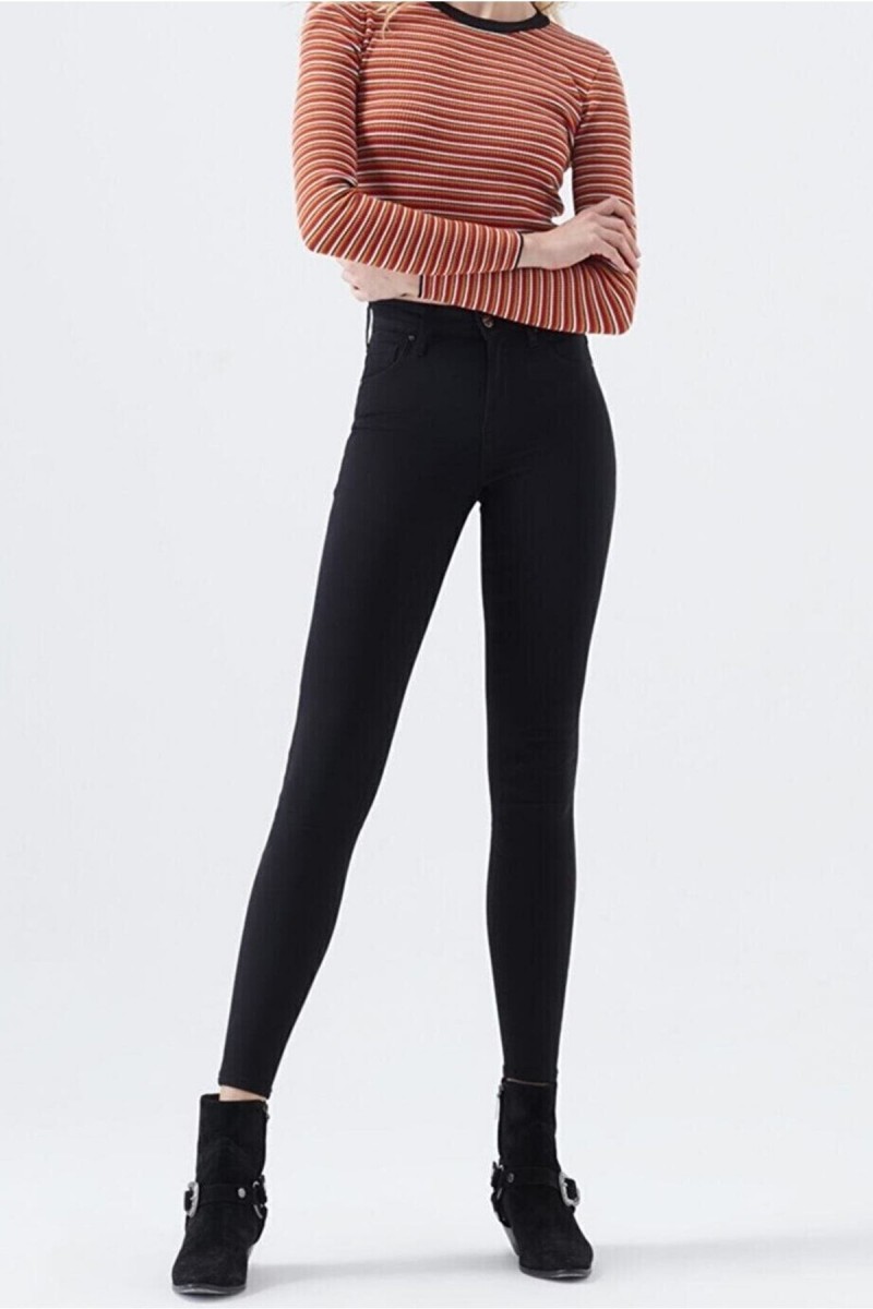 Lida Siyah Yüksek Bel Toparlayıcı Skinny Dar Paça Solmaz Jeans Pantolon Lida Siyah Yüksek Bel Toparlayıcı Skinny Dar Paça Solmaz Jeans Pantolon