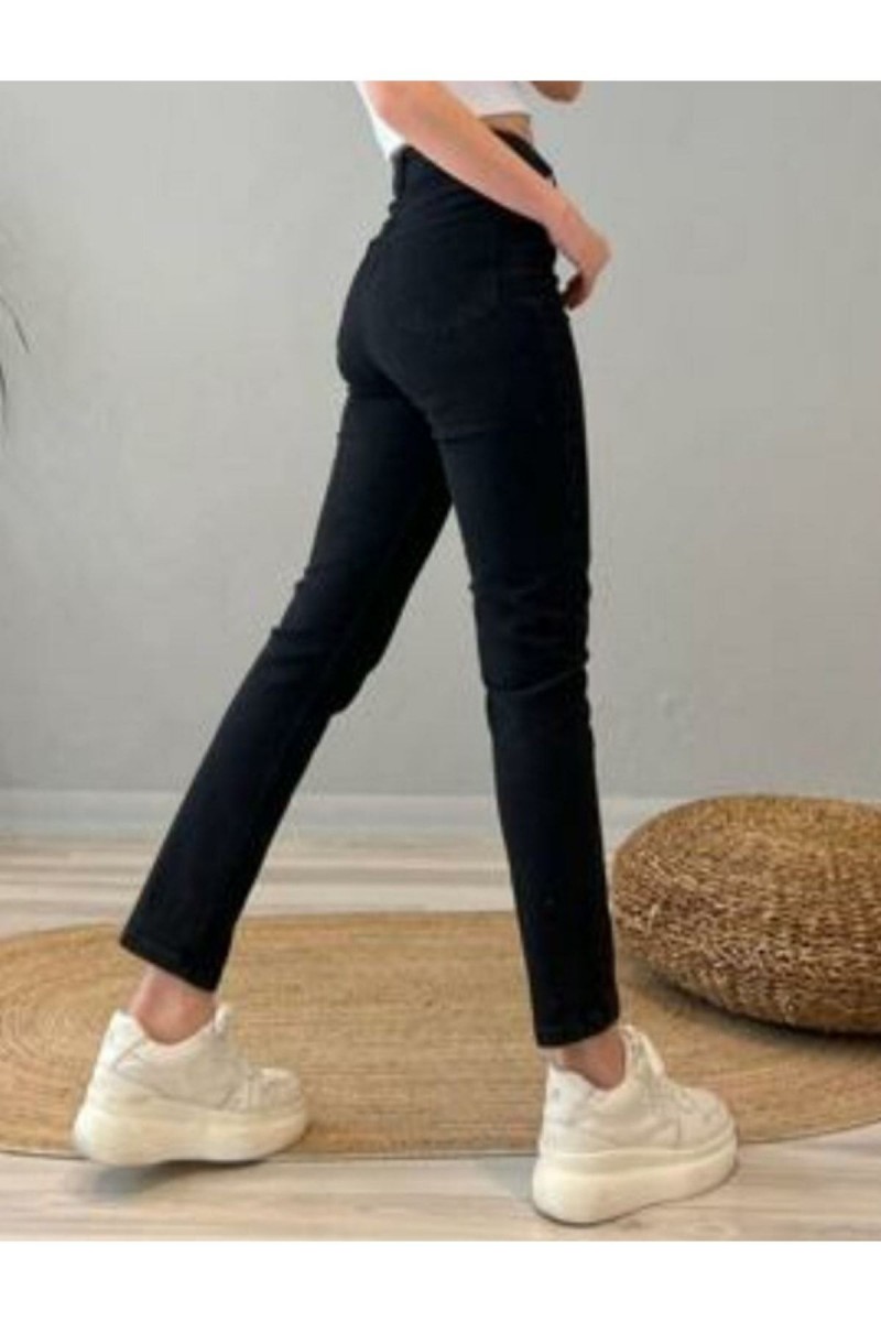 Enrica Siyah Solmaz Mom Jean Kadın Boyfriend Yüksek Bel Power Likra Pantolon Enrica Siyah Solmaz Mom Jean Kadın Boyfriend Yüksek Bel Power Likra Pantolon