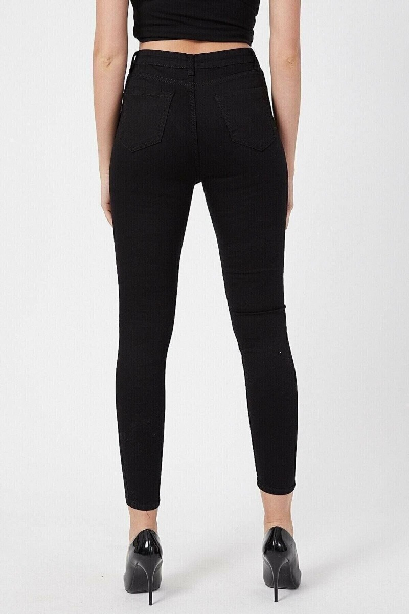 Galina Siyah Yüksek Bel Toparlayıcı Skinny Dar Paça Solmaz Jeans Pantolon Galina Siyah Yüksek Bel Toparlayıcı Skinny Dar Paça Solmaz Jeans Pantolon