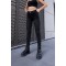 Pinke Antrasit Tırnaklı Solmayan Skinny Jeans Toparlayıcı Kot Pantolon Dar Paça