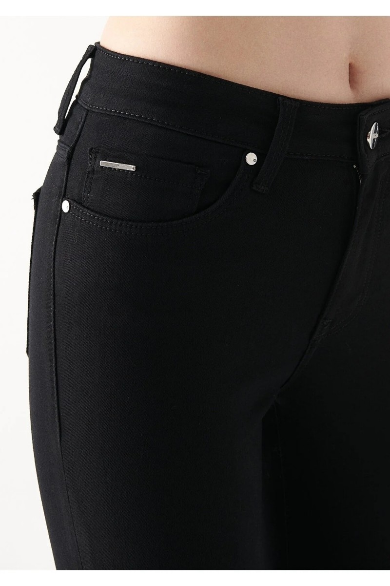 Lucy E.x.t.r.a Black Yüksek Bel Jeans Pantolon Solmaz Siyah Jeans(toparlayıcı)