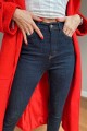 Koyu Mavi Skinny Dar Paça Jean Kadın Power Likra Toparlayıcı Koyu Mavi Skinny Dar Paça Jean Kadın Power Likra Toparlayıcı