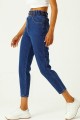 Kadın Orta Mavi Mom Jeans Kadın Orta Mavi Mom Jeans