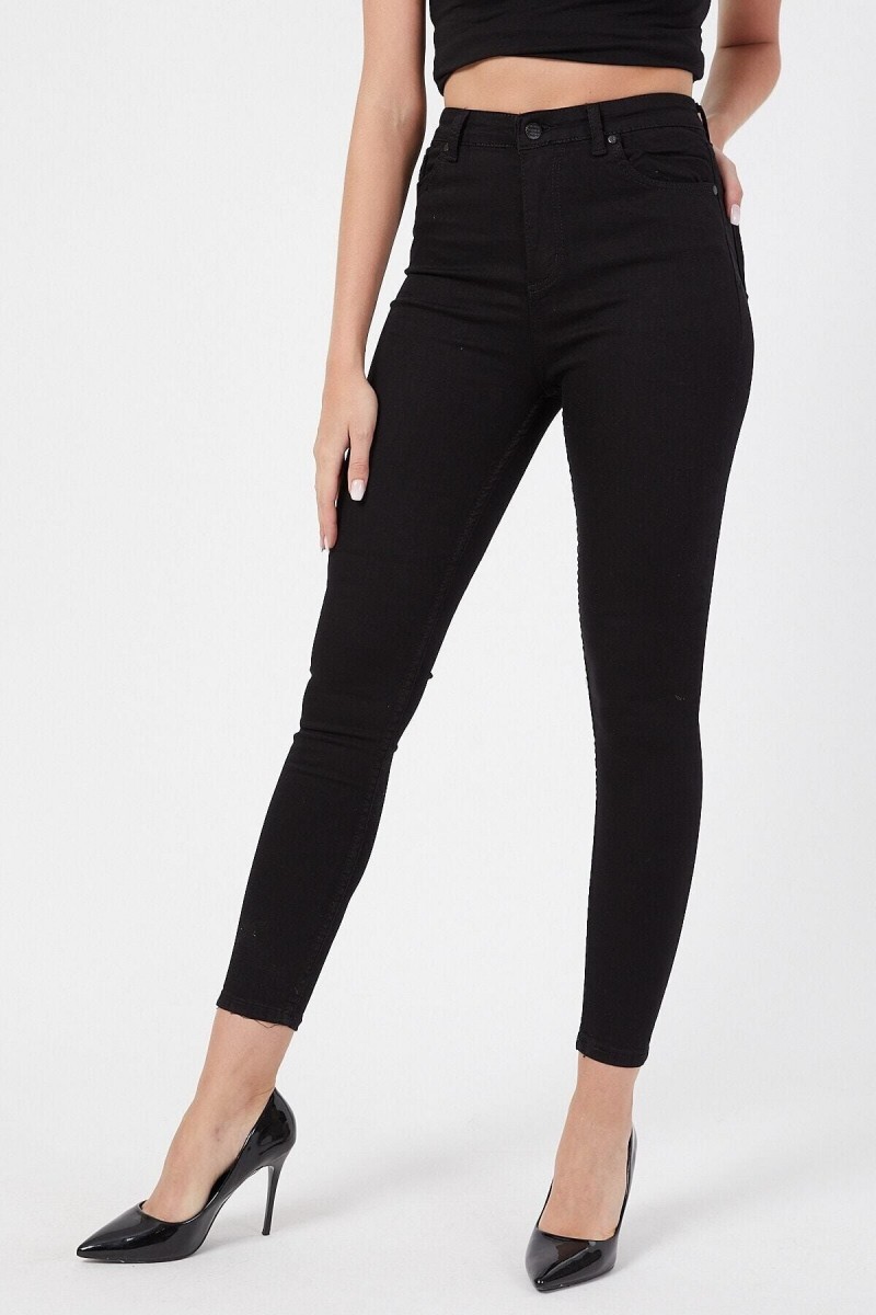 Yüksek Bel Super Skinny Jeans Black Yüksek Bel Super Skinny Jeans Black