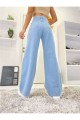 Jass 90 s Solmaz Buz Mavi Likralı Süper Yüksek Bel Salaş Jean Pantolon. (süper Yüksek.) Wide Leg. Jass 90 s Solmaz Buz Mavi Likralı Süper Yüksek Bel Salaş Jean Pantolon. (süper Yüksek.) Wide Leg.