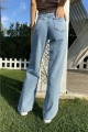 Kira 90 s Açık Kar Likralı Süper Yüksek Bel Salaş Jean Pantolon. (süper Yüksek.) Wide Leg. Kira 90 s Açık Kar Likralı Süper Yüksek Bel Salaş Jean Pantolon. (süper Yüksek.) Wide Leg.