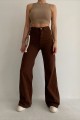 Scool Kahverengi Likralı Süper Yüksek Bel Salaş Jean Pantolon. (süper Yüksek.) Wide Leg. Scool Kahverengi Likralı Süper Yüksek Bel Salaş Jean Pantolon. (süper Yüksek.) Wide Leg.