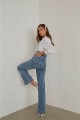 All Star Orta Kar Likralı Kadın Mavi Süper Yüksek Bel Salaş Paça Denim Kot Palazzo Pantolon All Star Orta Kar Likralı Kadın Mavi Süper Yüksek Bel Salaş Paça Denim Kot Palazzo Pantolon