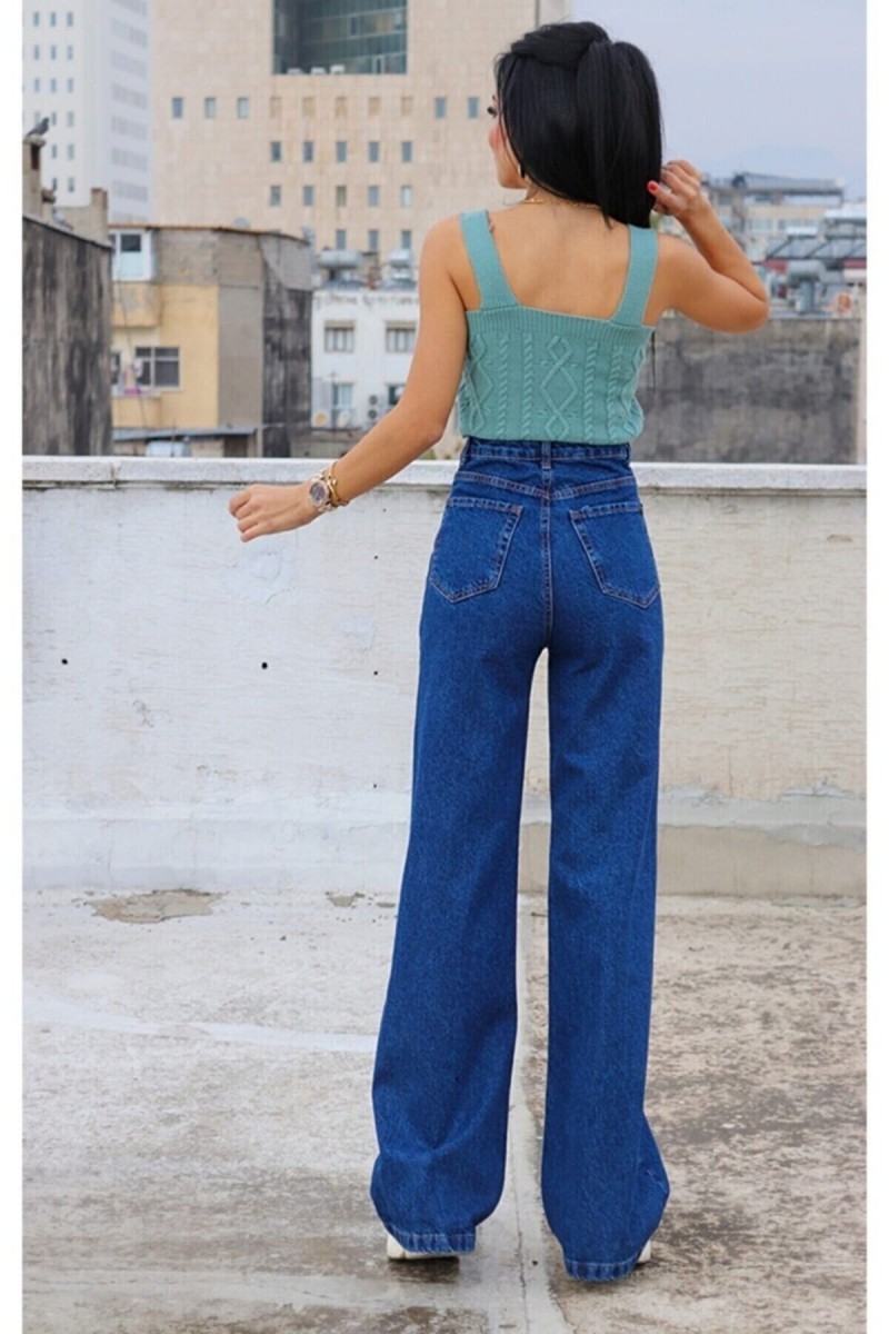 Julyet 90 s Solmaz Mavi Likralı Süper Yüksek Bel Salaş Jean Pantolon. (süper Yüksek.) Wide Leg. Julyet 90 s Solmaz Mavi Likralı Süper Yüksek Bel Salaş Jean Pantolon. (süper Yüksek.) Wide Leg.