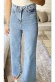 Elle Mavi Power Likralı Süper Yüksek Bel Salaş Jeans Palazzo Pantolon (açık Mavi) Elle Mavi Power Likralı Süper Yüksek Bel Salaş Jeans Palazzo Pantolon (açık Mavi)