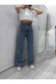Anna 90 s Mavi Likralı Süper Yüksek Bel Salaş Jeans Palazzo Pantolon. (süper Yüksek) Wide Leg Anna 90 s Mavi Likralı Süper Yüksek Bel Salaş Jeans Palazzo Pantolon. (süper Yüksek) Wide Leg