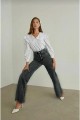 Serenay Cold Chocolate Power Likralı Füme Kar Süper Yüksek Bel Likralı Salaş Paça Denim Kot Pantolon Serenay Cold Chocolate Power Likralı Füme Kar Süper Yüksek Bel Likralı Salaş Paça Denim Kot Pantolon