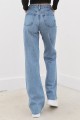 Linda Likralı 90 s Kadın Mavi Kar Süper Yüksek Bel Salaş Paça Denim Kot Palazzo Pantolon Linda Likralı 90 s Kadın Mavi Kar Süper Yüksek Bel Salaş Paça Denim Kot Palazzo Pantolon