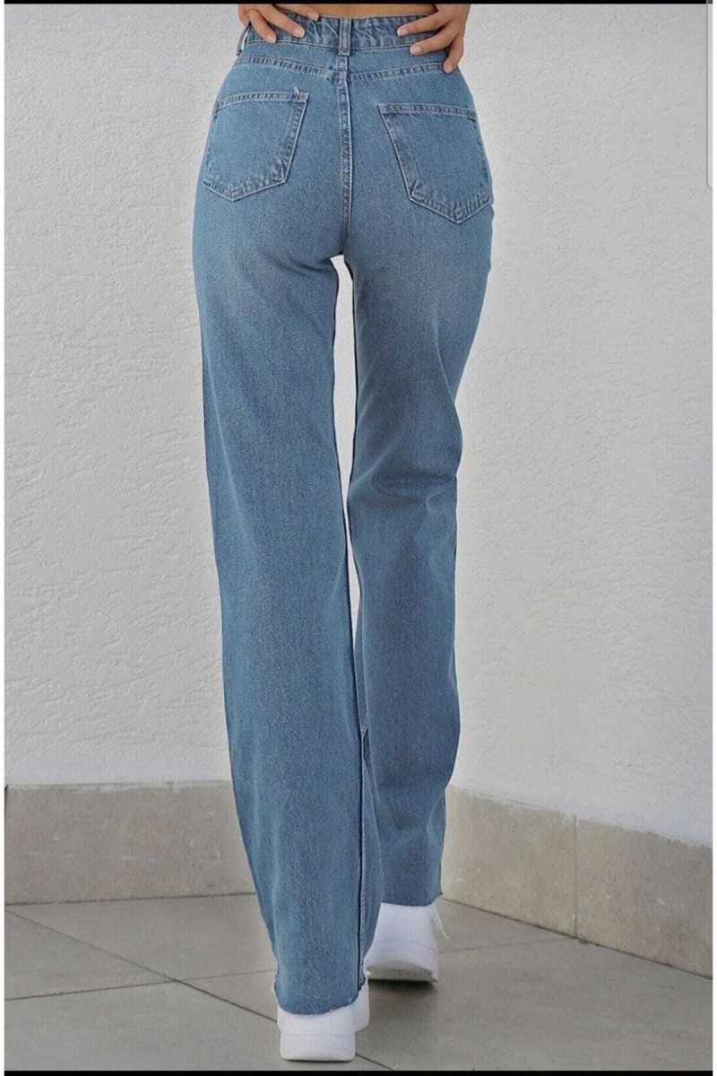 Scool Tatlı Mavi Likralı Süper Yüksek Bel Salaş Jean Pantolon. (süper Yüksek.) Wide Leg. Scool Tatlı Mavi Likralı Süper Yüksek Bel Salaş Jean Pantolon. (süper Yüksek.) Wide Leg.