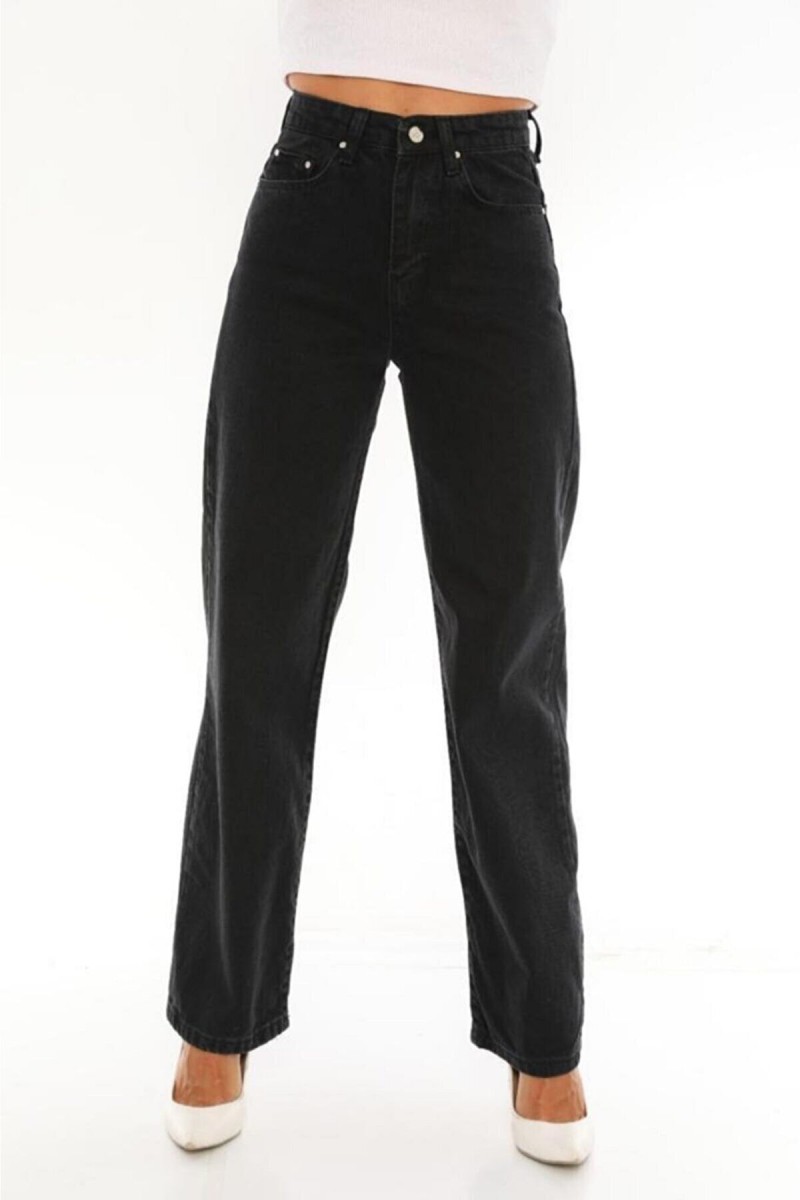 Siyah Likralı Süper Yüksek Bel Salaş Jeans Palazzo Pantolon. (süper Yüksek.) Wide Leg. Siyah Likralı Süper Yüksek Bel Salaş Jeans Palazzo Pantolon. (süper Yüksek.) Wide Leg.