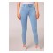 Açık Mavi (buz Mavisi) Likralı Yüksek Bel Skinny Jeans (toparlayıcı)