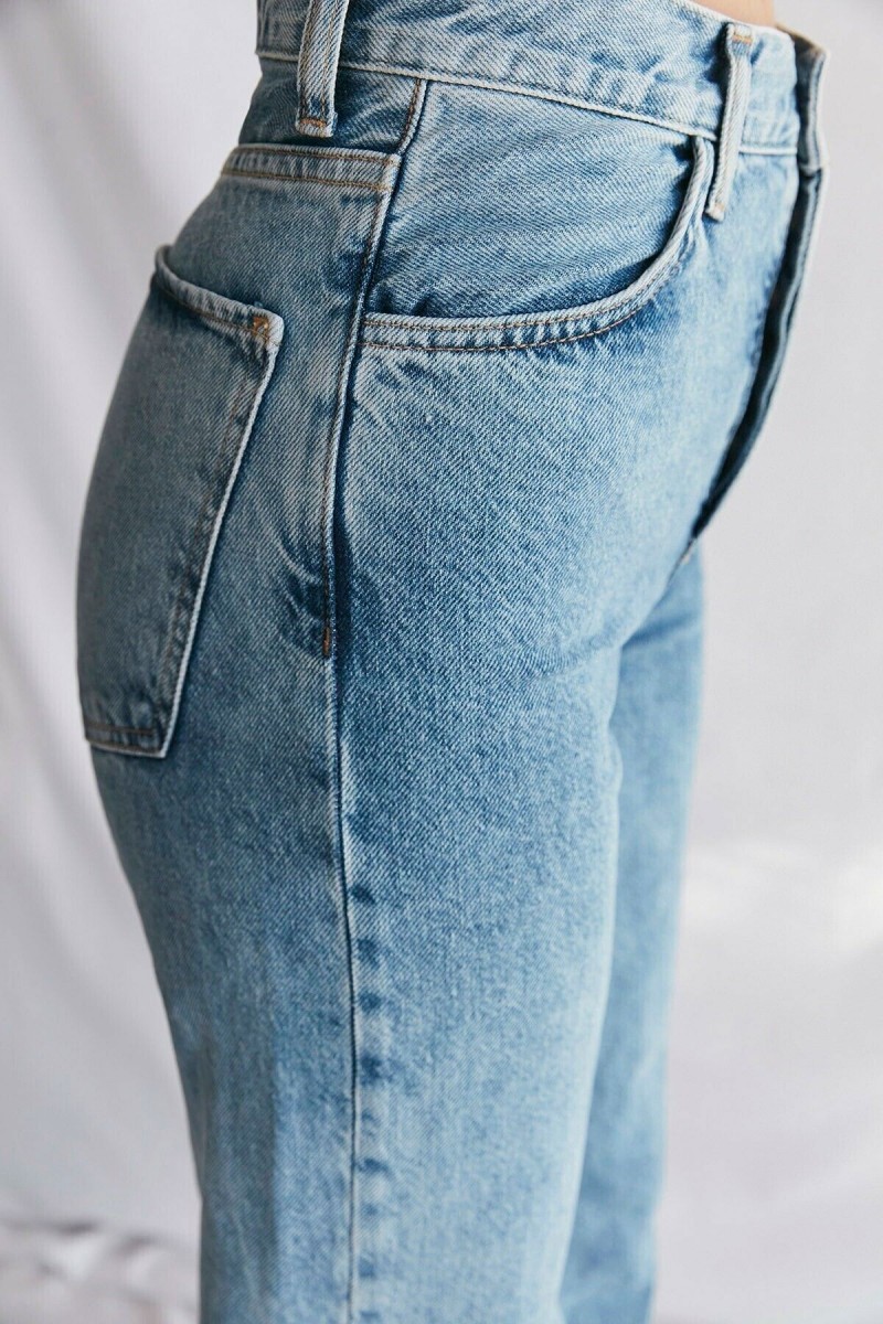 Mavi Likralı Süper Yüksek Bel Kot Salaş Paça Jeans Palazzo Pantolon Mavi Likralı Süper Yüksek Bel Kot Salaş Paça Jeans Palazzo Pantolon