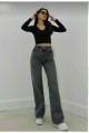 Füme Likralı Süper Yüksek Bel Salaş Jean Pantolon. (süper Yüksek.) Wide Leg. Füme Likralı Süper Yüksek Bel Salaş Jean Pantolon. (süper Yüksek.) Wide Leg.