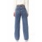 Koyu Mavi Likralı Süper Yüksek Bel Salaş Jeans Palazzo Pantolon. (süper Yüksek) Wide Leg