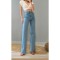 90 s Mavi Likralı Süper Yüksek Bel Salaş Jeans Palazzo Pantolon. (süper Yüksek) Wide Leg