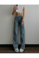 Fashion Nova Likralı Salaş Kadın Orta Kar Mavi Süper Yüksek Bel Salaş Paça Denim Kot Pantolon Fashion Nova Likralı Salaş Kadın Orta Kar Mavi Süper Yüksek Bel Salaş Paça Denim Kot Pantolon