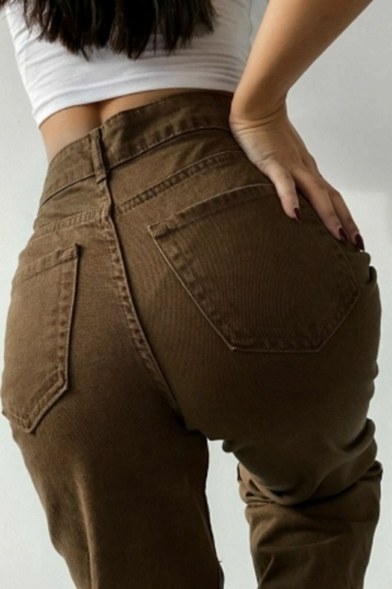 Lee Kahverengi Likralı Süper Yüksek Bel Salaş Jeans Palazzo Pantolon. (süper Yüksek) Wide Leg Lee Kahverengi Likralı Süper Yüksek Bel Salaş Jeans Palazzo Pantolon. (süper Yüksek) Wide Leg