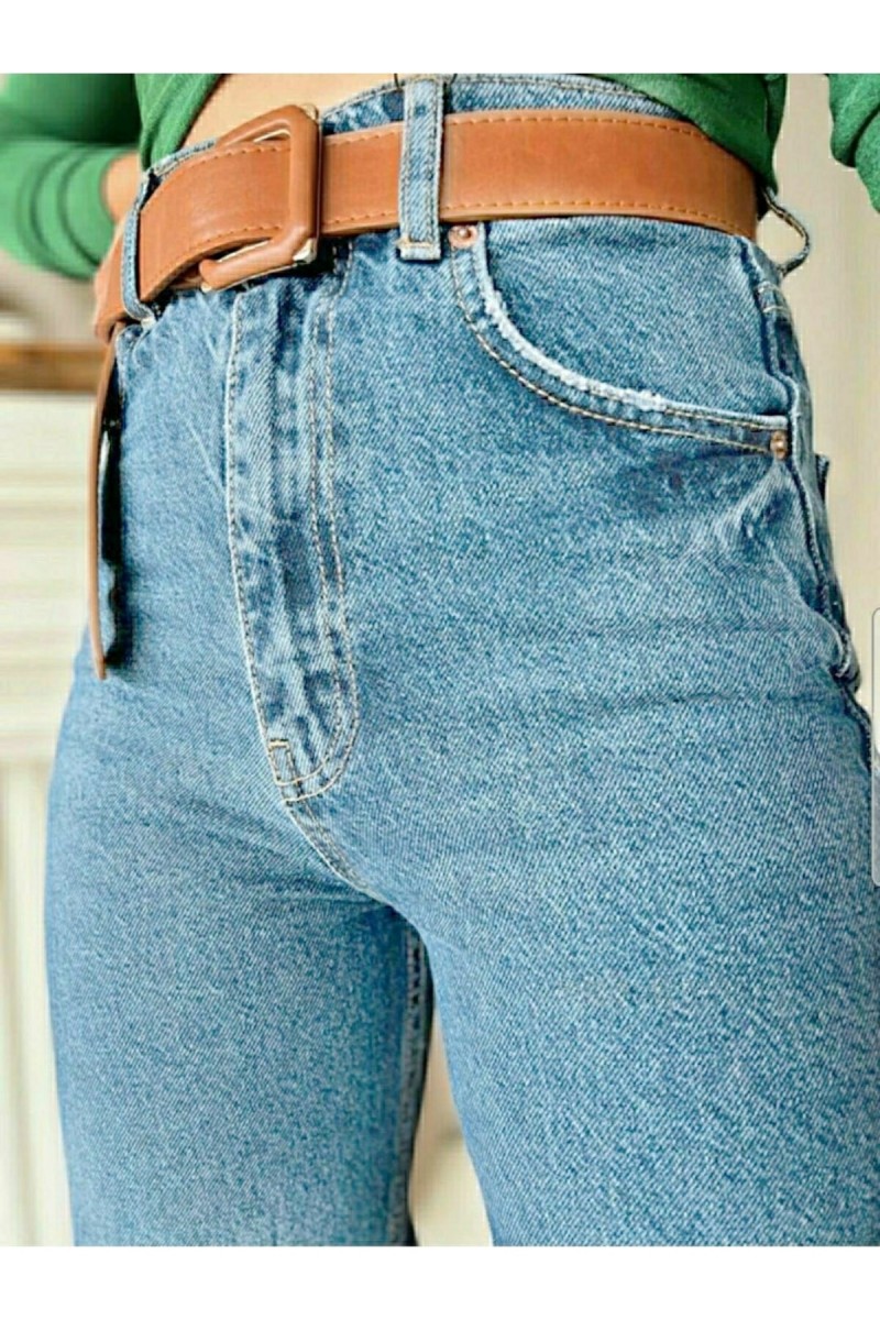 Power Likra Gold Allstar Ikon Orta Kar Mavi Salaş Kot Pantolon Mavi Kar Likralı Palazzo