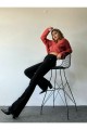 Lina Siyah Ispanyol Paça Likralı Flare Jeans Kot Pantolon Toparlayıcı Lina Siyah Ispanyol Paça Likralı Flare Jeans Kot Pantolon Toparlayıcı