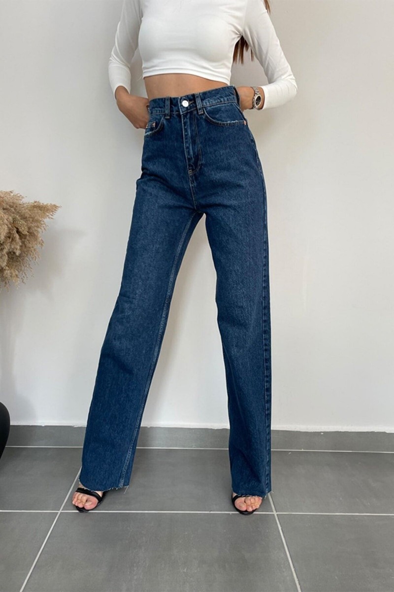 Camelia 90 s Koyu Mavi Likralı Süper Yüksek Bel Salaş Jean Pantolon. (süper Yüksek.) Wide Leg. Camelia 90 s Koyu Mavi Likralı Süper Yüksek Bel Salaş Jean Pantolon. (süper Yüksek.) Wide Leg.