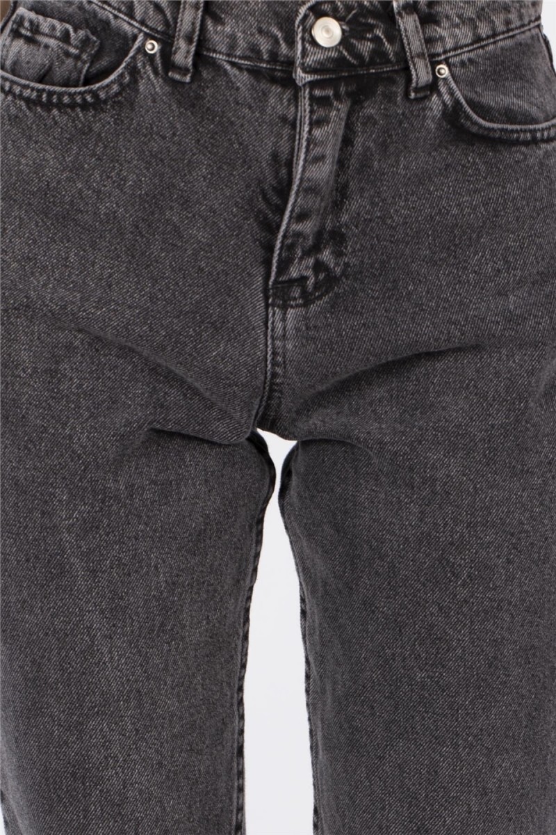Xmore Füme Yüksek Bel Mom Jeans