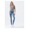 Clara A.c.a.i.p 90 Açık Mavi Yüksek Bel Solmaz Skinny Jeans
