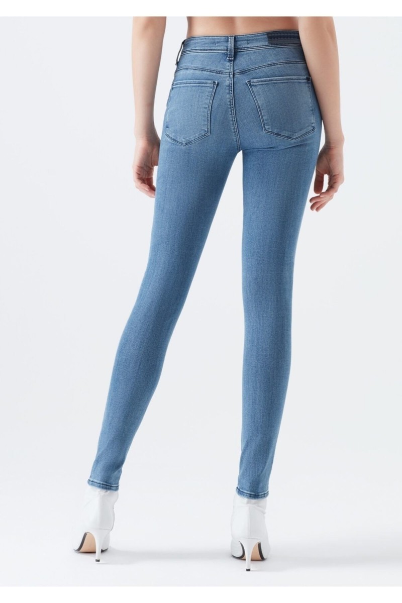 Clara A.c.a.i.p 90 Açık Mavi Yüksek Bel Solmaz Skinny Jeans Clara A.c.a.i.p 90 Açık Mavi Yüksek Bel Solmaz Skinny Jeans