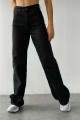 Siyah Likralı Süper Yüksek Bel Salaş Jeans Palazzo Pantolon Süper Yüksek Wide Leg Siyah Likralı Süper Yüksek Bel Salaş Jeans Palazzo Pantolon Süper Yüksek Wide Leg
